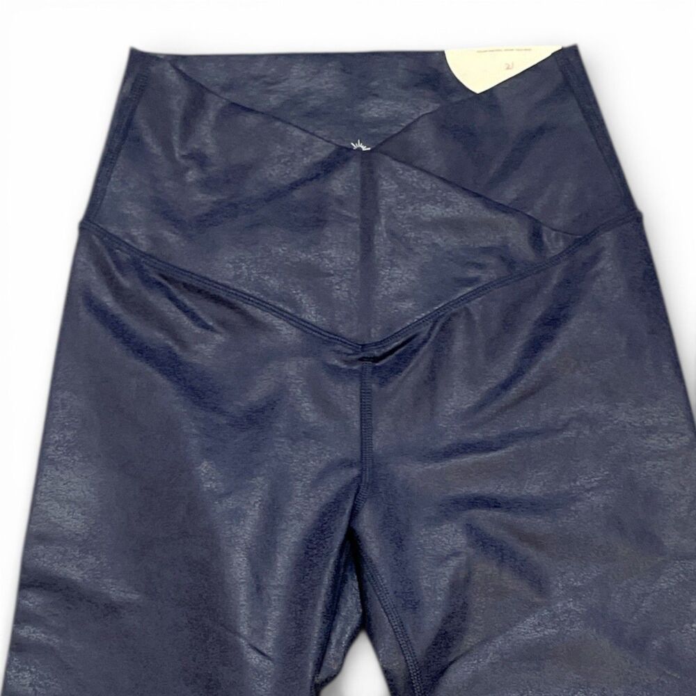 Offline by Aerie Crossover High Waisted Crackle Leggings blue Sz Small - Picture 4 of 5